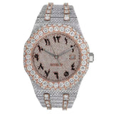 Arabic Dial Moissanite Automatic Watch For Men's