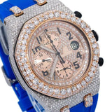 Men's Moissanite Diamond Chrono Dial Wrist Watch