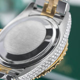 Rainbow Index Moissanite Diamond Dial Automatic Watch
