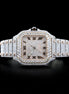 Dual Tone Moissanite Automatic Watch