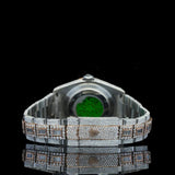 Classic Round And Baguette Moissanite Diamond Wrist Watch