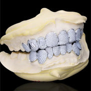 Custom Latter Moissanite Diamond 8 Top 8 Bottom Grillz