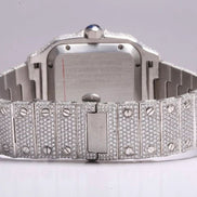 Colorless Moissanite Iced Out Watch For Him