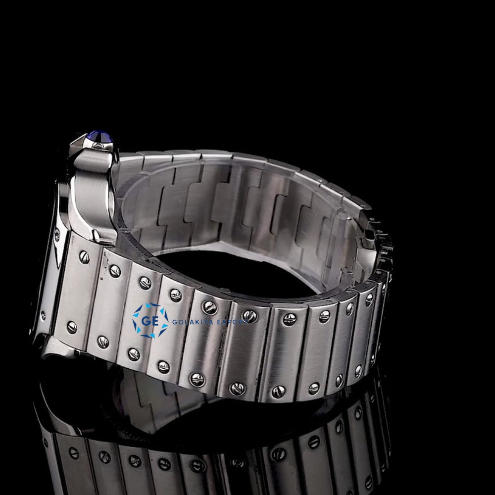 Automatic Blue Color Dial Hip Hop Luxury Watch