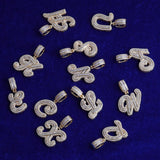 Iced Out Moissanite Customize Name Letter Pendant