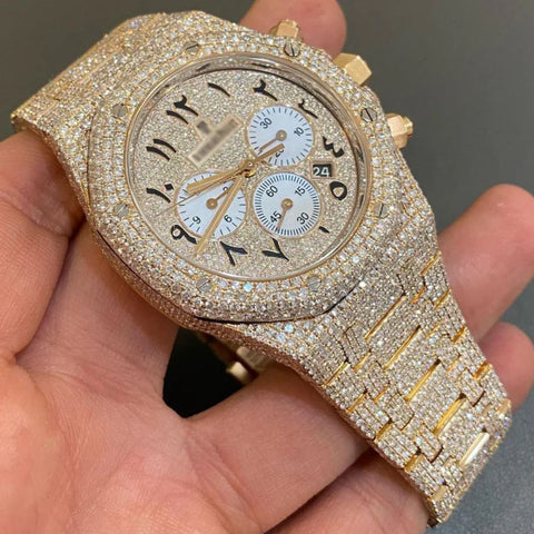 D Color Moissanite Full Iced Out Luxury Watch