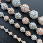 Rose & White Dual Tone Moissanite Bracelet