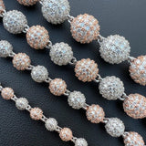Rose & White Dual Tone Moissanite Bracelet