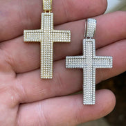 Handcrafted Moissanite Diamond Cross Pendant