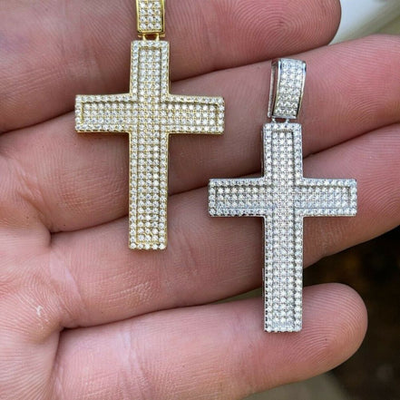 Handcrafted Moissanite Diamond Cross Pendant