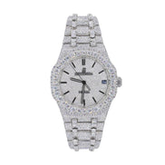 Stainless Steel Iced Out Moissanite Custom Watch