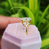 Oval Cut Lab Grown Diamond Vintage Wedding Ring