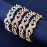 Infiniy Link Iced Out Moissanite Unisex Bracelet