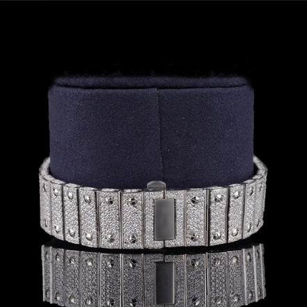 Rainbow Colored Roman Numeric VVS1 Moissanite Watch