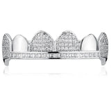 Iced Out Moissanite Bar Hip Hop Grillz Gift For Men's