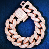 22MM Moissanite Diamond Cuban Unisex Bracelet