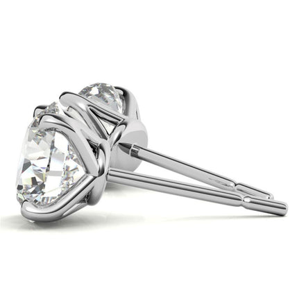 Daily Wear Round Moissanite Stud Small Earrings