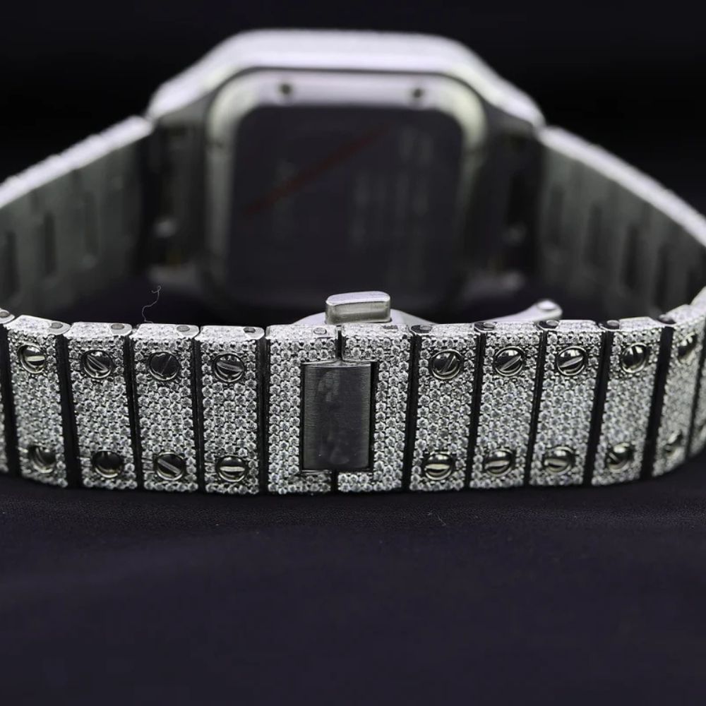 VVS1 Moissanite Fully Iced Out Automatic Watch
