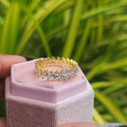 Marquise Cut Lab Grown Full Eternity Band Promise Band