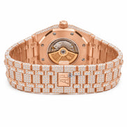 Round Cut Moissanite Hip Hop Men's Watch