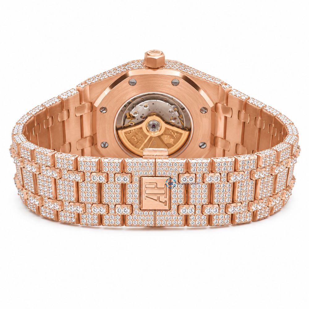 Round Cut Moissanite Hip Hop Men's Watch