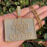 Gold Plated Moissanite Diamond Men's Necklace