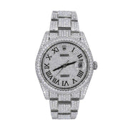Iced Out Automatic Moissanite 41mm Automatic Watch For Men's