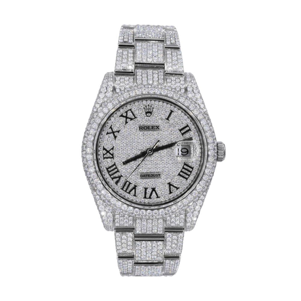 Iced Out Automatic Moissanite 41mm Automatic Watch For Men's