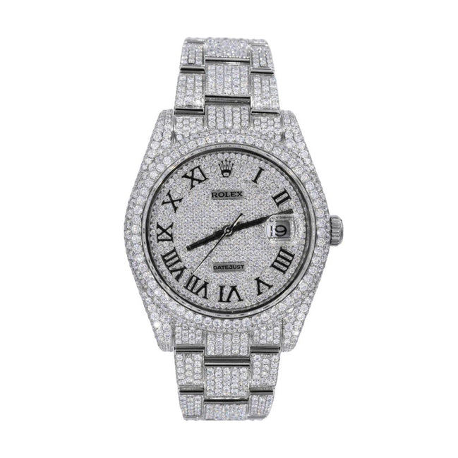 Iced Out Automatic Moissanite 41mm Automatic Watch For Men's