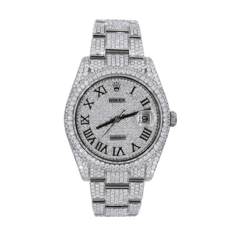 Iced Out Automatic Moissanite 41mm Automatic Watch For Men's
