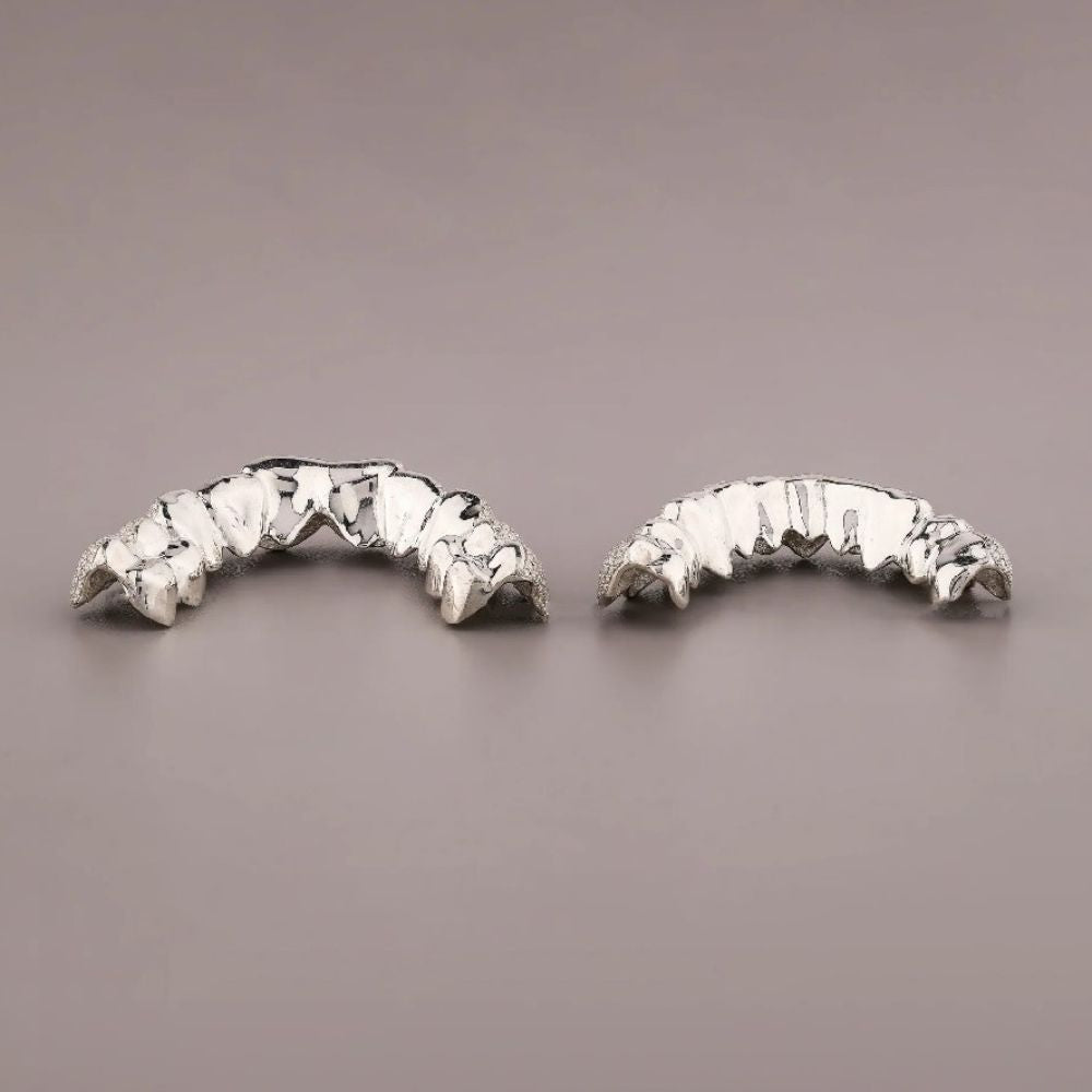 925 Silver Moissanite Luxury Iced Out Grillz For Men's & Women