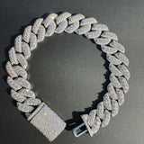 VVS1 Clarity Moissanite Miami Cuban Link Bracelet