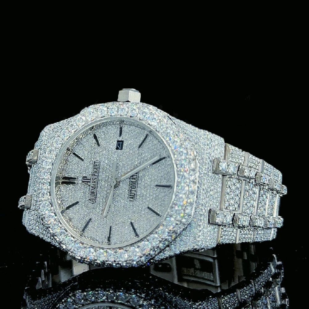 Automatic Bust Down Moissanite Watches For Men