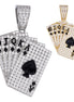 Pokar Card Moissanite Diamond Pendant