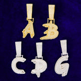 Customize Letter Hip Hop Iced Out Pendant