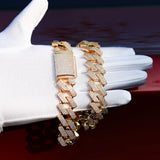 Cuban Square Link Moissanite Luxury Chain