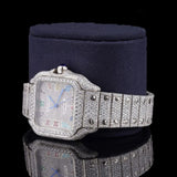 Full Iced Out Moissanite Roman Dial Watch For Men's