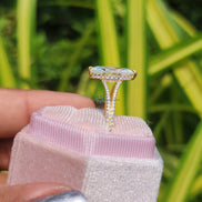 Yellow Gold Marquise Cut Wedding Ring For Women