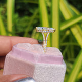 Yellow Gold Marquise Cut Wedding Ring For Women
