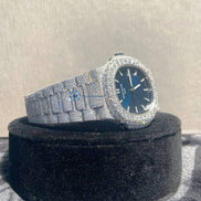 Full Iced Out D Color Moissanite Hip Hop Watch For Men's