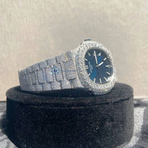 Full Iced Out D Color Moissanite Hip Hop Watch For Men's