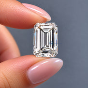 4 Carat Emerald Cut Lab Grown Diamond, Engagement Ring Making Diamond