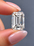 4 Carat Emerald Cut Lab Grown Diamond, Engagement Ring Making Diamond