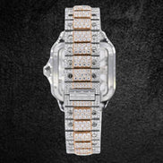 Dual Tone Automatic Moissanite Diamond Watch