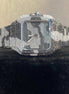 Black & White Army Design Dual Tone Moissanite Men's Watch