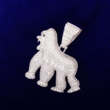 Hip Hop Moissanite Diamond Gorilla Men's Pendant