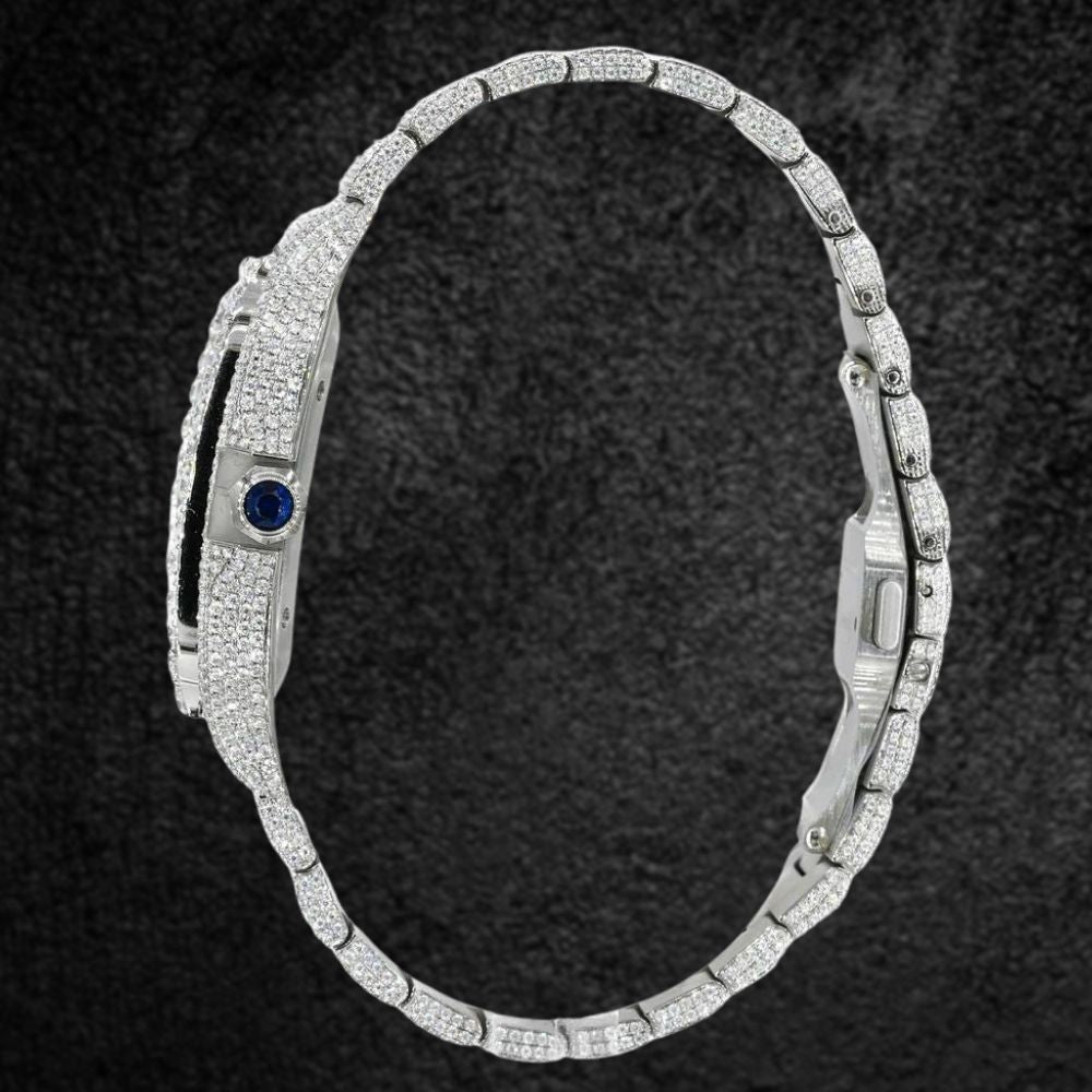 Fully Iced Out Moissanite Luxury Hip Hop Watch