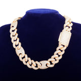Miami Cuban Bean Link Iced Out Moissanite Chain