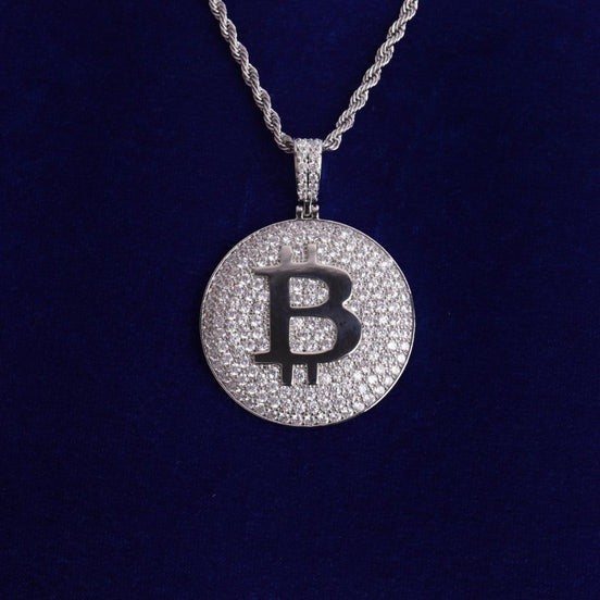 Colorless Moissanite 925 Sterling Silver Pendant For Men's