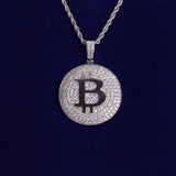 Colorless Moissanite 925 Sterling Silver Pendant For Men's